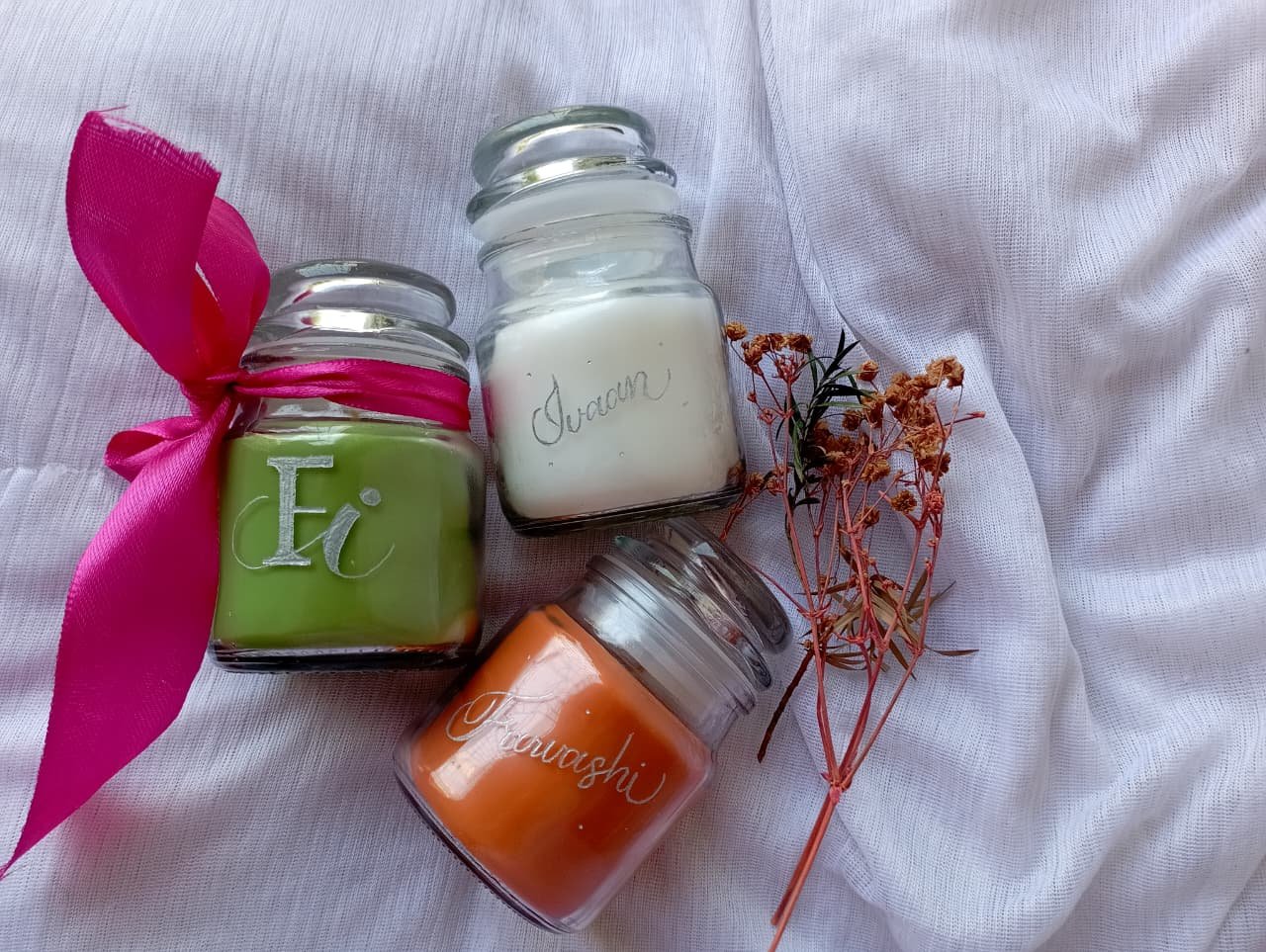 Customized Engraved Scented Candles