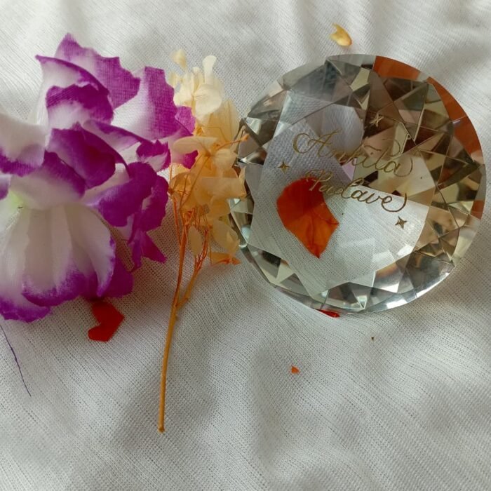 Engraved Diamond Shape Crystal